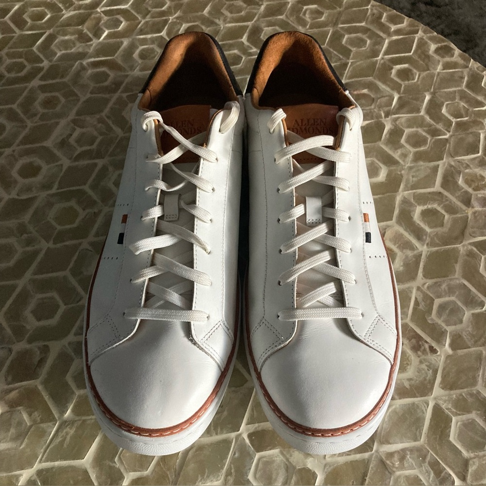 LIKE NEW!  Allen Edmonds Men’s Alpha Sneaker - White - Picture 3 of 14